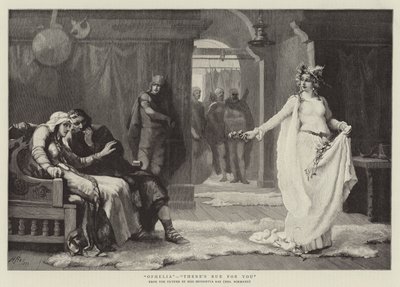 オフィーリア、あなたのためのrueがあります 作： Henrietta Rae